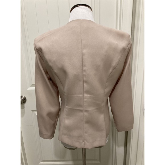 Special Occasion Skirt Suit Serbia Beige SZ 10P Lace Poly Crepe Poly - Picture 4 of 12